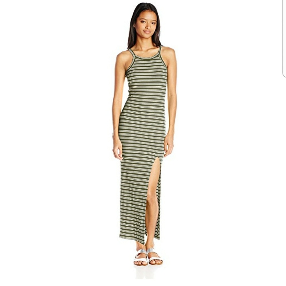 Derek hearts lace up maxi dress